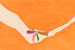 Helen Frankenthaler. Chairman of the Board. 1971. Acrylic and felt-tip pen on canvas, 6' 10 1/16" × 16' 2 5/16" (208.4 × 493.6 cm). The Museum of Modern Art, New York. Nina and Gordon Bunshaft Bequest. © 2025 Helen Frankenthaler/Artists Rights Society (ARS), New York