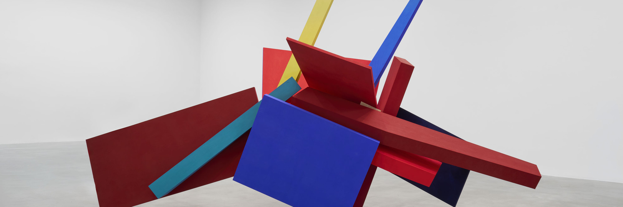 Joel Shapiro. ARK. 2020/2023–24. Wood and casein, 11' 11" × 18' 8" × 8' 8 1/2" (363.2 cm × 569 cm × 265.4 cm). The Museum of Modern Art, New York. Promised gift of Michael Ovitz and Tamara Mellon in honor of Glenn D. Lowry and Joel Shapiro. © 2025 Joel Shapiro/Artists Rights Society (ARS), New York. Photo: Jonathan Nesteruk, courtesy Pace Gallery