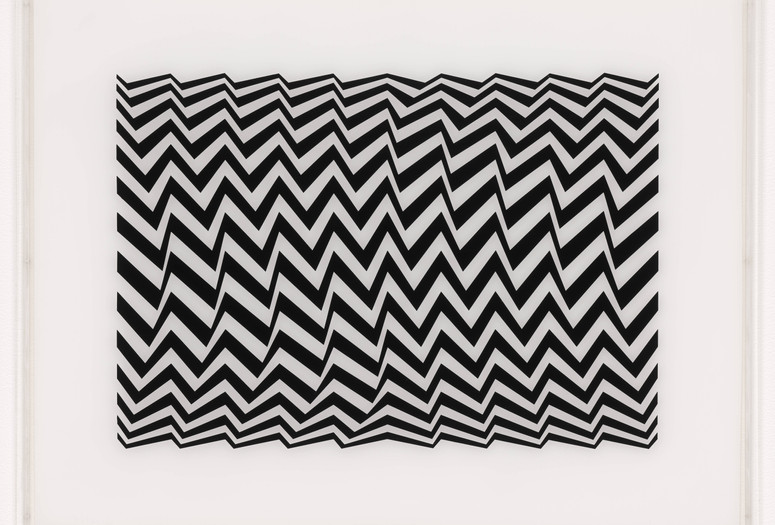 Bridget Riley. Untitled (Fragment 3) from Fragments. 1965. Screenprint on acrylic sheet. The Museum of Modern Art, New York. Gift of the artist. Photo: Jonathan Muzikar. Digital Image © The Museum of Modern Art, New York
