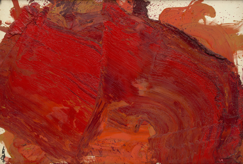 Kazuo Shiraga. Untitled. 1964. Oil on canvas. The Museum of Modern Art, New York. Given anonymously. Photo: Jonathan Muzikar. Digital Image © The Museum of Modern Art, New York