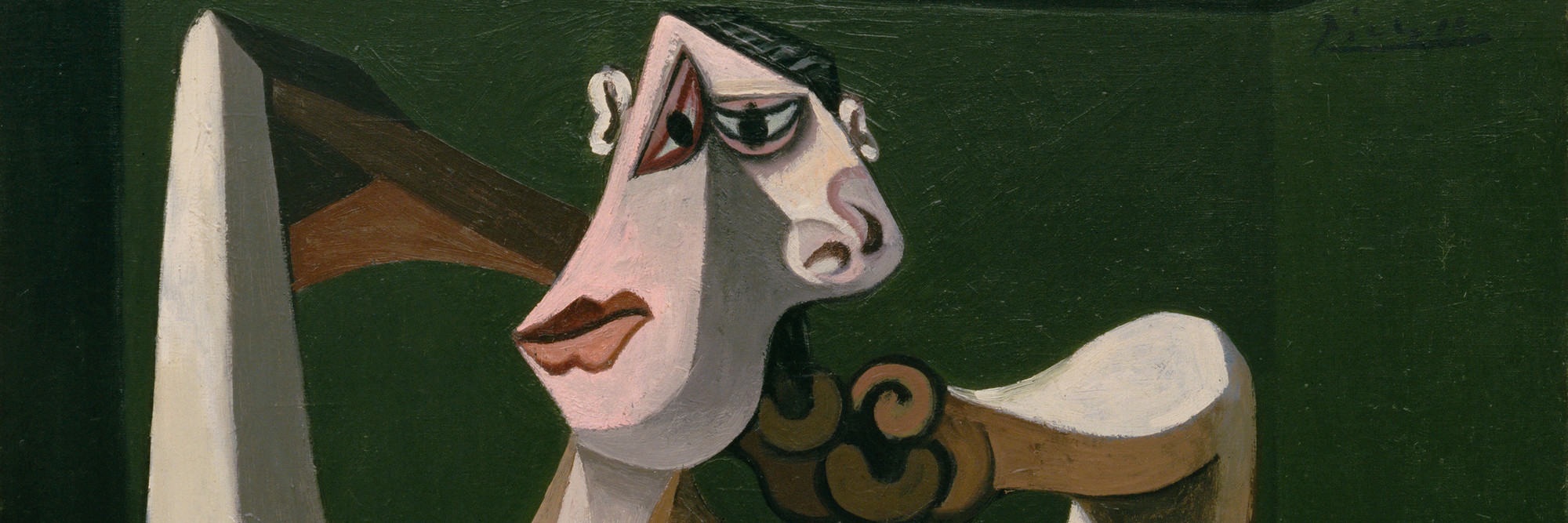 Pablo Picasso. Woman Dressing Her Hair. 1940. Oil on canvas, 51 1/4 x 38 1/4" (130.1 x 97.1 cm). The Museum of Modern Art, New York. Louise Reinhardt Smith Bequest. © 2025 Estate of Pablo Picasso / Artists Rights Society (ARS), New York