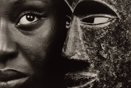Angèle Etoundi Essamba. Héritage 2 from the series Masks. 1999. Gelatin silver print, 15 × 18 7/16" (38.1 × 46.8 cm). The Museum of Modern Art, New York. Committee on Photography Fund. © 2025 Angèle Etoundi Essamba. Photo: Robert Gerhardt