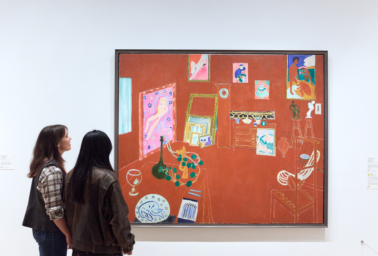 Henri Matisse. The Red Studio. 1911. Oil on canvas. The Museum of Modern Art, New York. Mrs. Simon Guggenheim Fund. © 2025 Succession H. Matisse/Artists Rights Society (ARS), New York. Photo: Alycia Kravitz