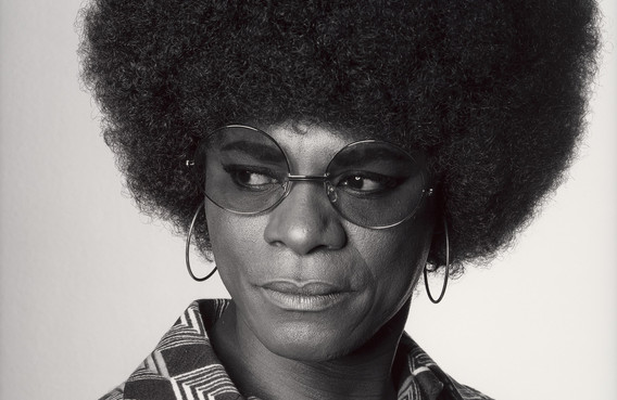 Samuel Fosso. Untitled from the series African Spirits. 2008. Gelatin silver print, 64 1/8 × 48 1/16" (162.8 × 122 cm). The Museum of Modern Art, New York. The Family of Man Fund. © 2025 Samuel Fosso