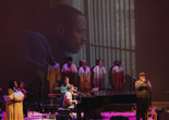 Samora Pinderhughes. The Healing Project. 2023. Performed at Judy and Arthur Zankel Hall at Carnegie Hall, February 10, 2023. Photo: Lawrence Sumulong. Courtesy of the artist