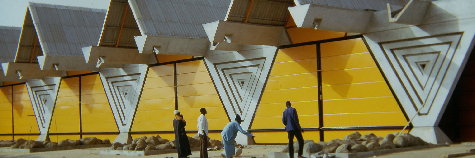 Jean-François Lamoureux, Jean Louis Marin. Centre International du Commerce Extérieur du Sénégal (CICES), Dakar, Senegal. 1971–74. Photo: Michel Fegyveres