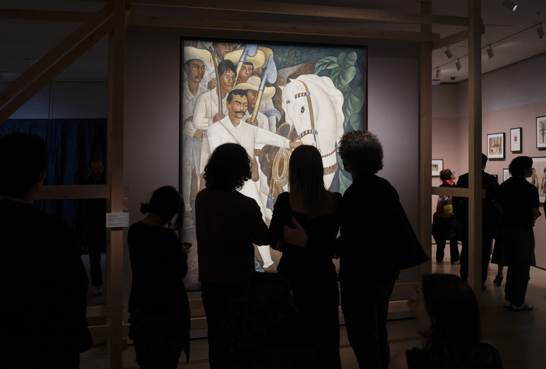 Diego Rivera. Agrarian Leader Zapata. 1931. Fresco on reinforced cement in galvanized-steel framework. Abby Aldrich Rockefeller Fund. © 2026 Banco de México Diego Rivera Frida Kahlo Museums Trust, Mexico, D.F./Artists Rights Society (ARS), New York