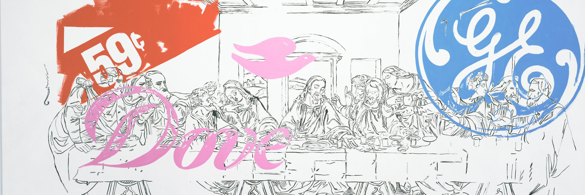 Andy Warhol. The Last Supper. 1986. Silkscreen ink and acrylic on canvas, 9' 11 1/4" × 21' 11 1/4" (302.9 × 668.7 cm). The Museum of Modern Art, New York. Gift of the Andy Warhol Foundation for the Visual Arts. © 2026 Andy Warhol Foundation for the Visual Arts/Artists Rights Society (ARS), New York
