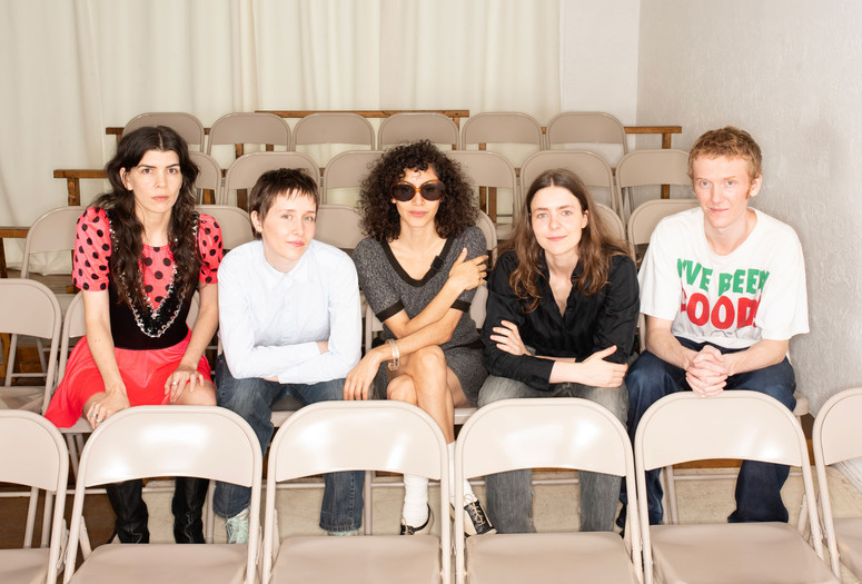 Pageant cofounders Alexa West, Jade Manns, Sharleen Chidiac, Lili Dekker, and Owen Prum. Photo: Renée Paule. Courtesy Pageant