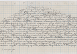 Robert Smithson. A heap of Language. 1966. Pencil on graph paper. 6 1/2 × 22" (16.5 × 55.9 cm). The Museum of Modern Art, New York. Gift of Jan Christiaan Braun in honor of Agnes Gund and Marie-Josée Kravis in appreciation of their extraordinary leadership and dedication to The Museum of Modern Art