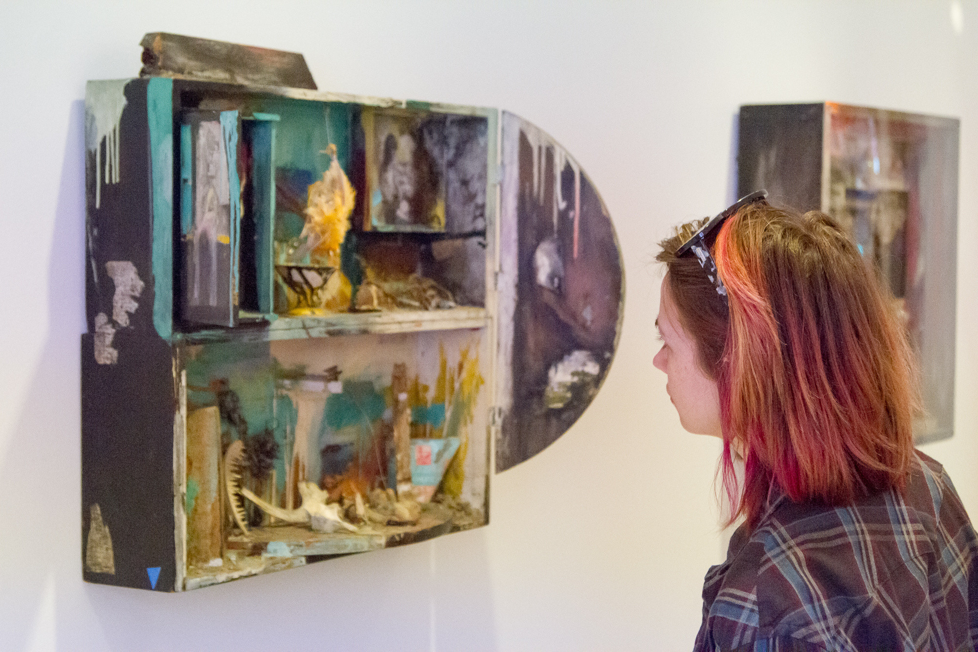 Installation view of Carolee Schneemann: Kinetic Painting, MoMA PS1, October 22, 2017–March 11, 2018. Image courtesy MoMA PS1. Artwork © 2018 Carolee Schneemann. Photo: Pablo Enriquez