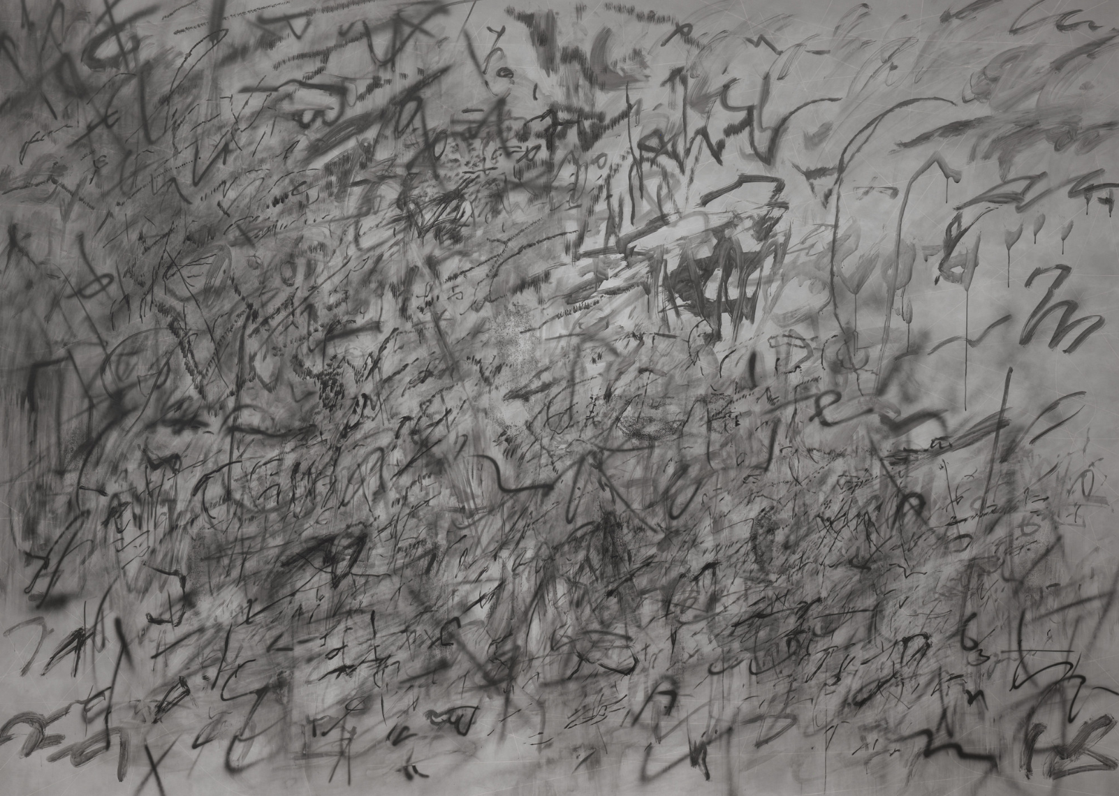 Julie Mehretu. Invisible Sun (algorithm 5, second letter form). 2014. Ink and acrylic on canvas. The Museum of Modern Art, New York. Gift of the Steven and Alexandra Cohen Foundation, Eugenio Lopez Alonso, and Committee on Painting and Sculpture Funds