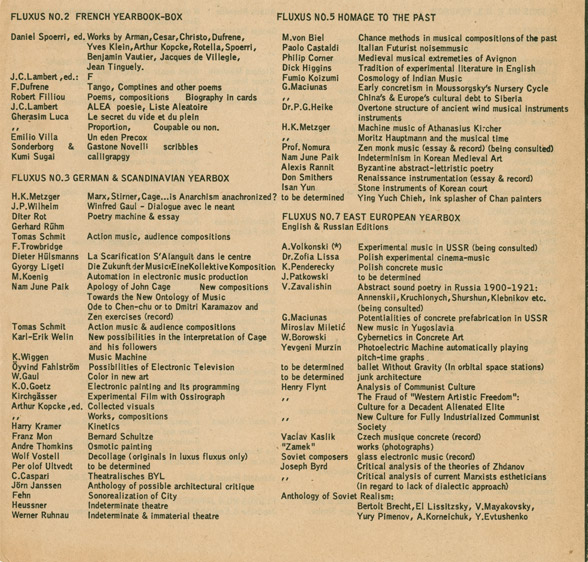 Brochure prospectus, second interior page