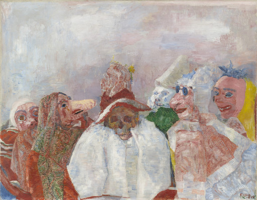 James Ensor. Masks Confronting Death. 1888