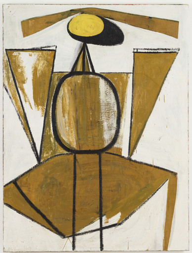 Robert Motherwell. Personage, with Yellow Ochre and White. 1947