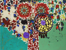 Beatriz Milhazes. Succulent Eggplants. 1996
