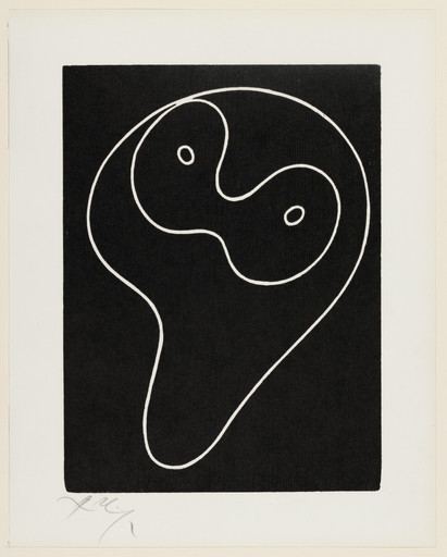 Jean (Hans) Arp. Mussel's Face from Arp: Hairy Hearts 1923-26, Kings before the Deluge 1952-53 (Arp: Behaarte Herzen 1923-26, Könige vor der Sintflut 1952-53). c. 1948–53, published 1953
