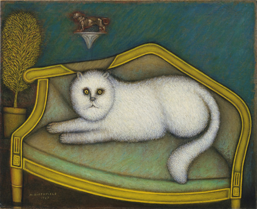Morris Hirshfield. Angora Cat. 1937-39 (dated on painting 1937)