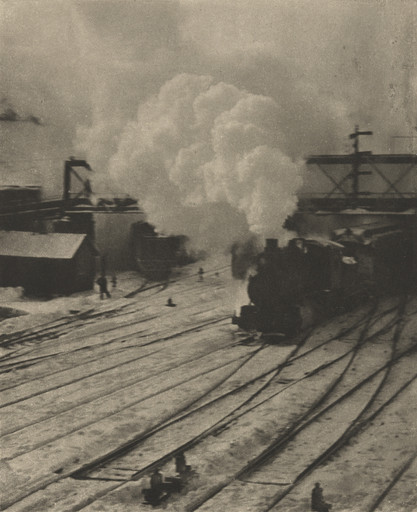 Alfred Stieglitz. Snapshot—In the New York Central Yards. 1903