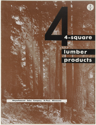 Ladislav Sutnar. 4-Square Lumber Products. 1944