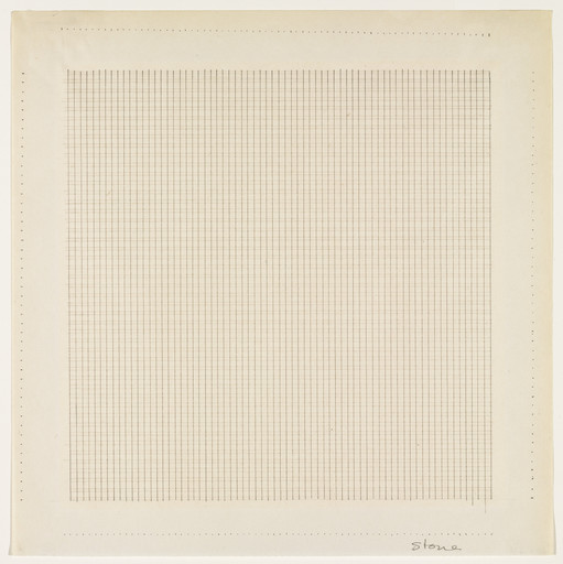 Agnes Martin. Stone. 1964