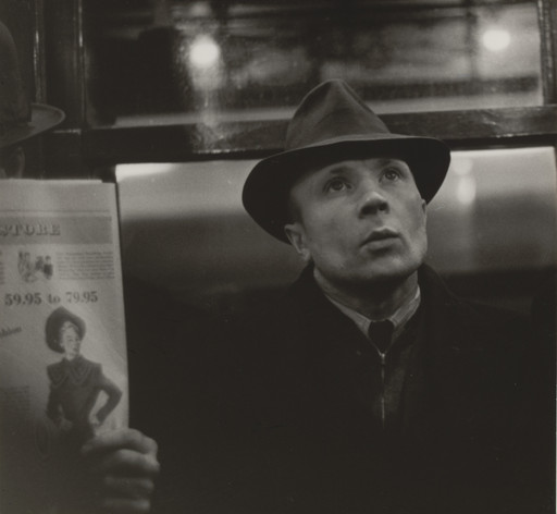 Walker Evans. Subway Portrait. January 17, 1941