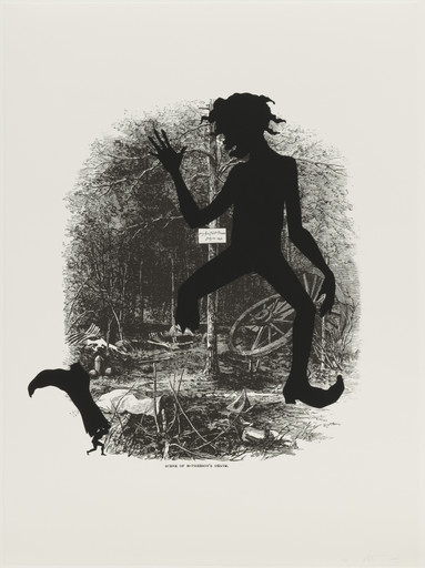 Kara Walker. Scene of McPherson's Death from Harper's Pictorial History of the Civil War (Annotated). 2005