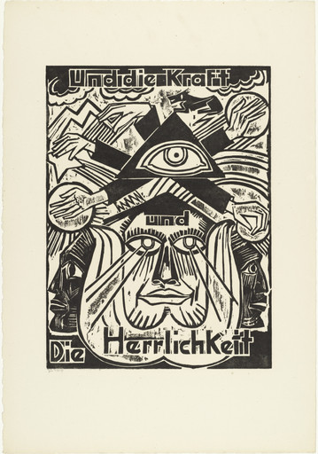 Max Pechstein. And the power / and / the glory (Und die Kraft / und / die Herrlichkeit) from The Lord's Prayer (Das Vater Unser). 1921