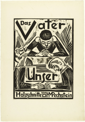 Max Pechstein. Title Page (Titelblatt) from The Lord's Prayer (Das Vater Unser). 1921