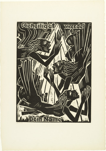 Max Pechstein. Hallowed be / Thy name (Geheiliget werde / Dein Name) from The Lord's Prayer (Das Vater Unser). 1921