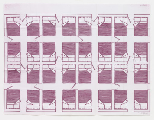 León Ferrari. Beds (Camas) from the series Heliographs (Heliografías). c. 1982, signed 2007