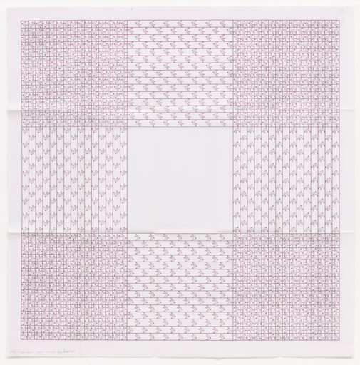 León Ferrari. Square (Cuadrado) from the series Heliographs (Heliografías). 1982, signed 2007