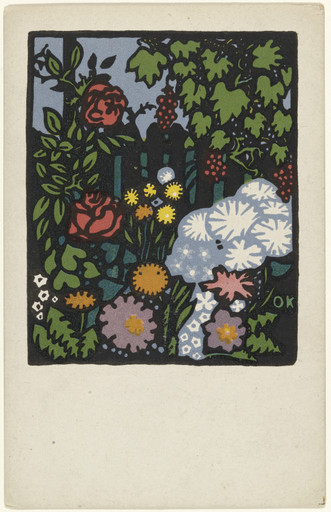 Oskar Kokoschka. Flower Garden (Blumengarten). 1907