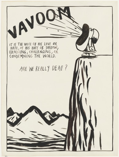 Raymond Pettibon. No Title (Vavoom it is...). 1987