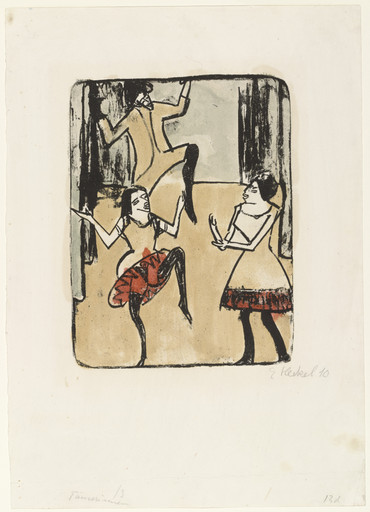 Erich Heckel. Dancers (Tänzerinnen). 1911, dated 1910