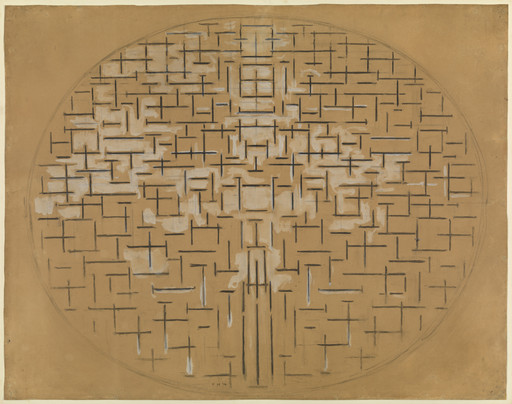 Piet Mondrian. Pier and Ocean 5 (Sea and Starry Sky). 1915, dated 1914