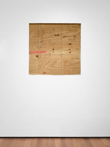Lawrence Weiner. A 36" X 36" REMOVAL TO THE LATHING OR SUPPORT WALL OF PLASTER OR WALLBOARD FROM A WALL. 1968