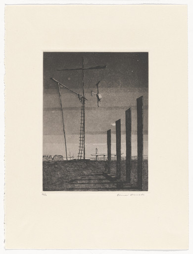 Chimei Hamada. Execution Ground (A). 1954
