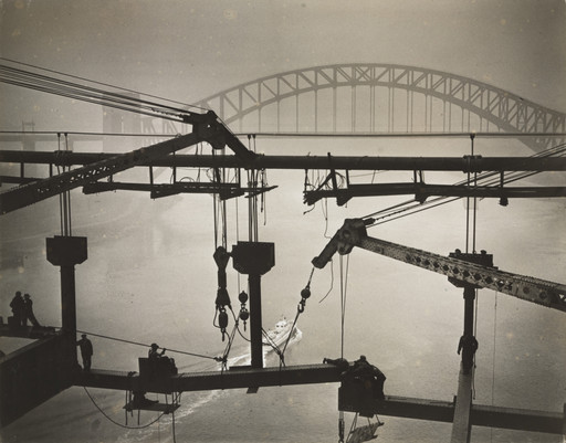 Unidentified photographer. Construction of the Triborough Bridge, N.Y.. 1936