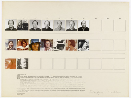 Douglas Huebler. Variable Piece #44 / Global. 1971