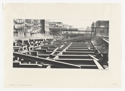 Louis Lozowick. Subway Construction. 1931