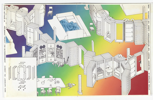 Ettore Sottsass. Preliminary Project for Microenvironment, Element for Landscape Home. c.1971