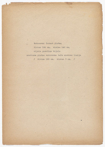 Josip Vaništa. La Description. 1964