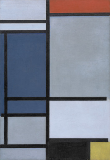 Piet Mondrian. Composition with Red, Blue, Black, Yellow, and Gray. 1921