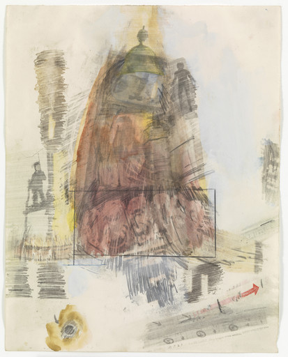 Robert Rauschenberg. Canto X: Circle Six, The Heretics from the series Thirty-Four Illustrations for Dante's Inferno. 1959-60
