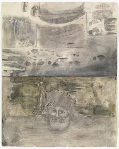 Robert Rauschenberg. Canto XVIII: Circle Eight, Malebolge, The Evil Ditches, The Fraudulent and Malicious: Bolgia 1, The Panderers and Seducers; Bolgia 2, The Flatterers from the series Thirty-Four Illustrations for Dante's Inferno. 1959-60