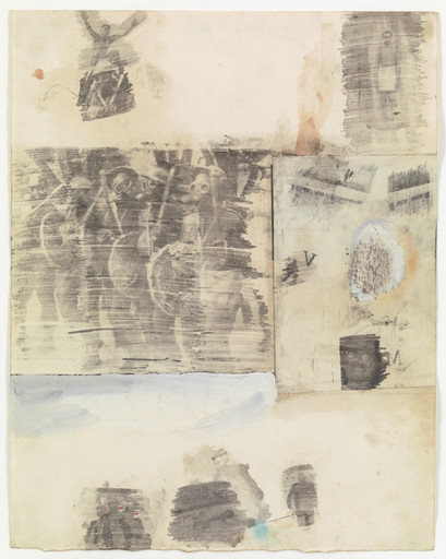 Robert Rauschenberg. Canto XXI: Circle Eight, Bolgia 5, The Grafters from the series Thirty-Four Illustrations for Dante's Inferno. 1959-60