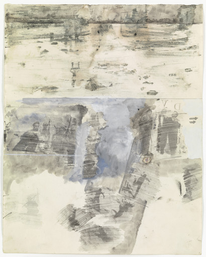 Robert Rauschenberg. Canto XXII: Circle Eight, Bolgia 5, The Grafters from the series Thirty-Four Illustrations for Dante's Inferno. (1959-60)