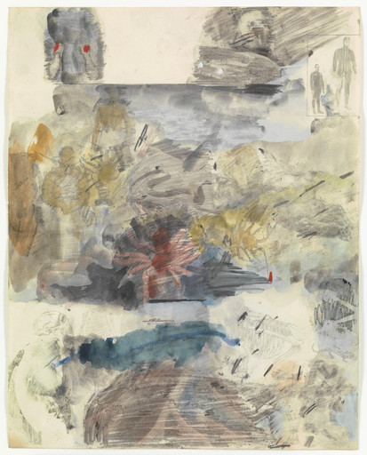 Robert Rauschenberg. Canto XXV: Circle Eight, Bolgia 7, The Thieves, from the series Thirty-Four Illustrations for Dante's Inferno. 1959-60