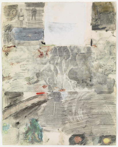 Robert Rauschenberg. Canto XXIX: Circle Eight, Bolgia 10, The Falsifiers: Class 1, The Alchemists from the series Thirty-Four Illustrations for Dante's Inferno. 1959-60